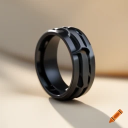 a black ring with slight texture