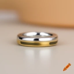 gold and silver two-tone ring